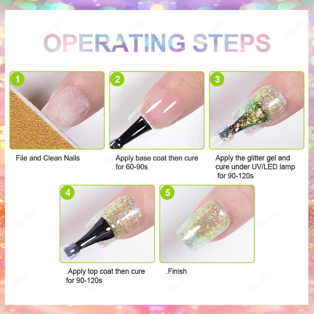 best glitter gel for nails