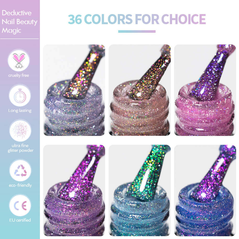 diamond glitter gels polish