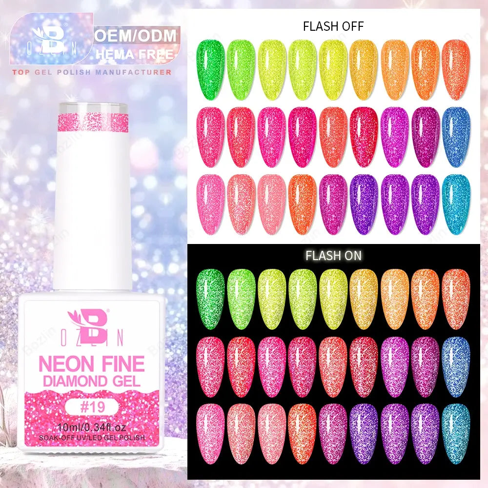 disco glitter gel polish