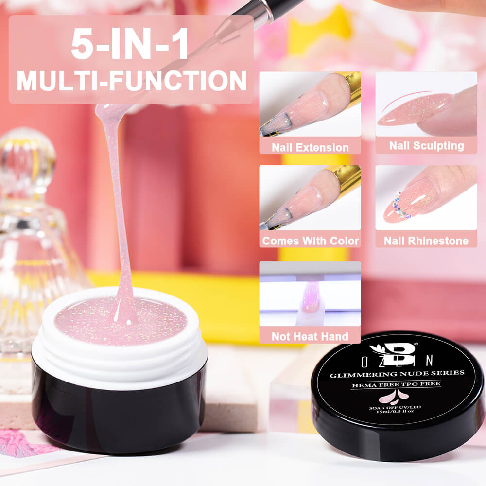 glitter extension gel