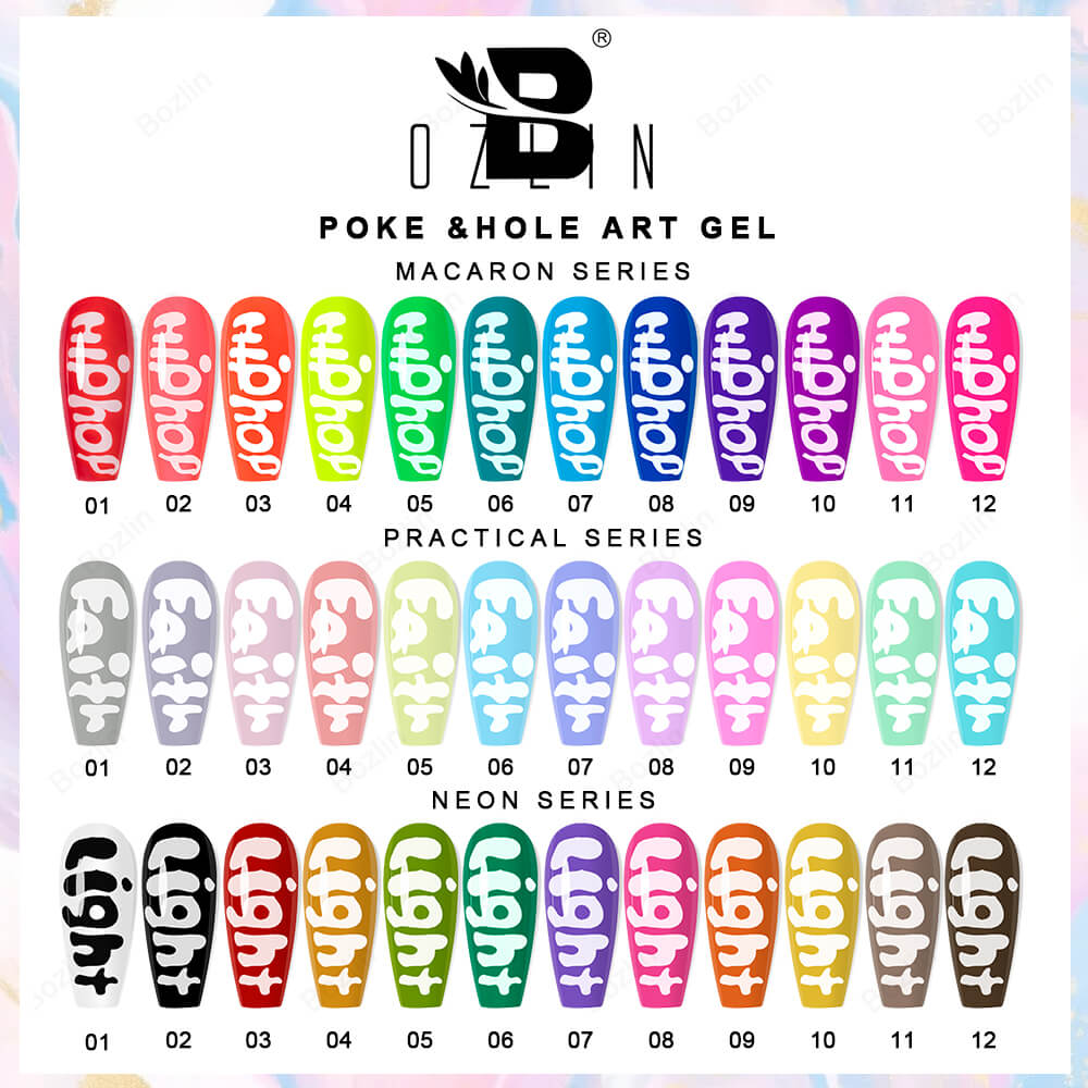 poke nail art gel polish