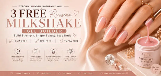 3 Free Russian Milkshake Gel Builder: The Safer Choice for Modern Nail Art