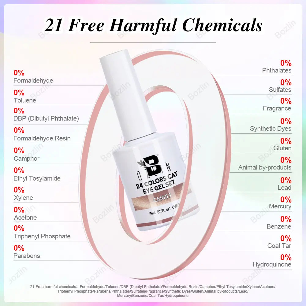24 colors cat eye gel
