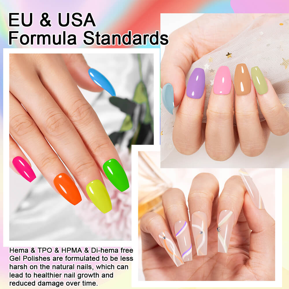 BOZLIN Hema Free Gel Nail Polish 150 Colors Soak Off Uv Led Gel Polish 10ml