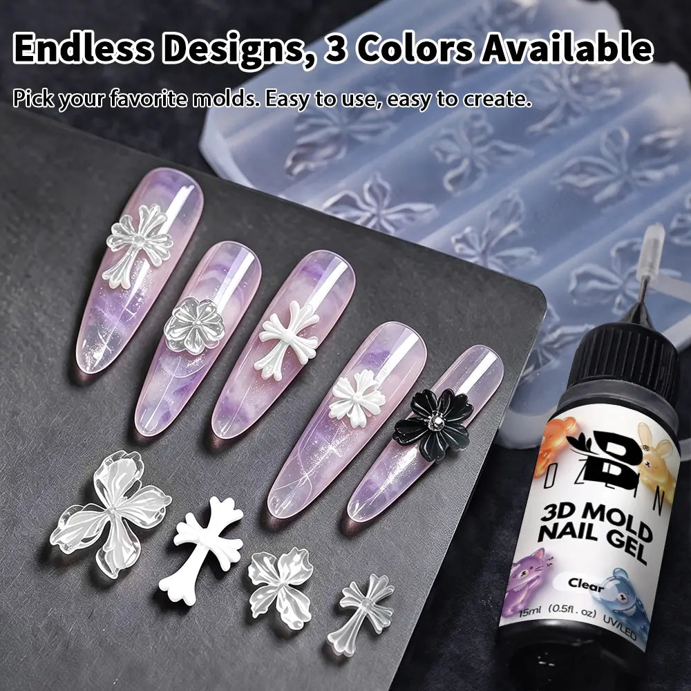 3d mold nail gel