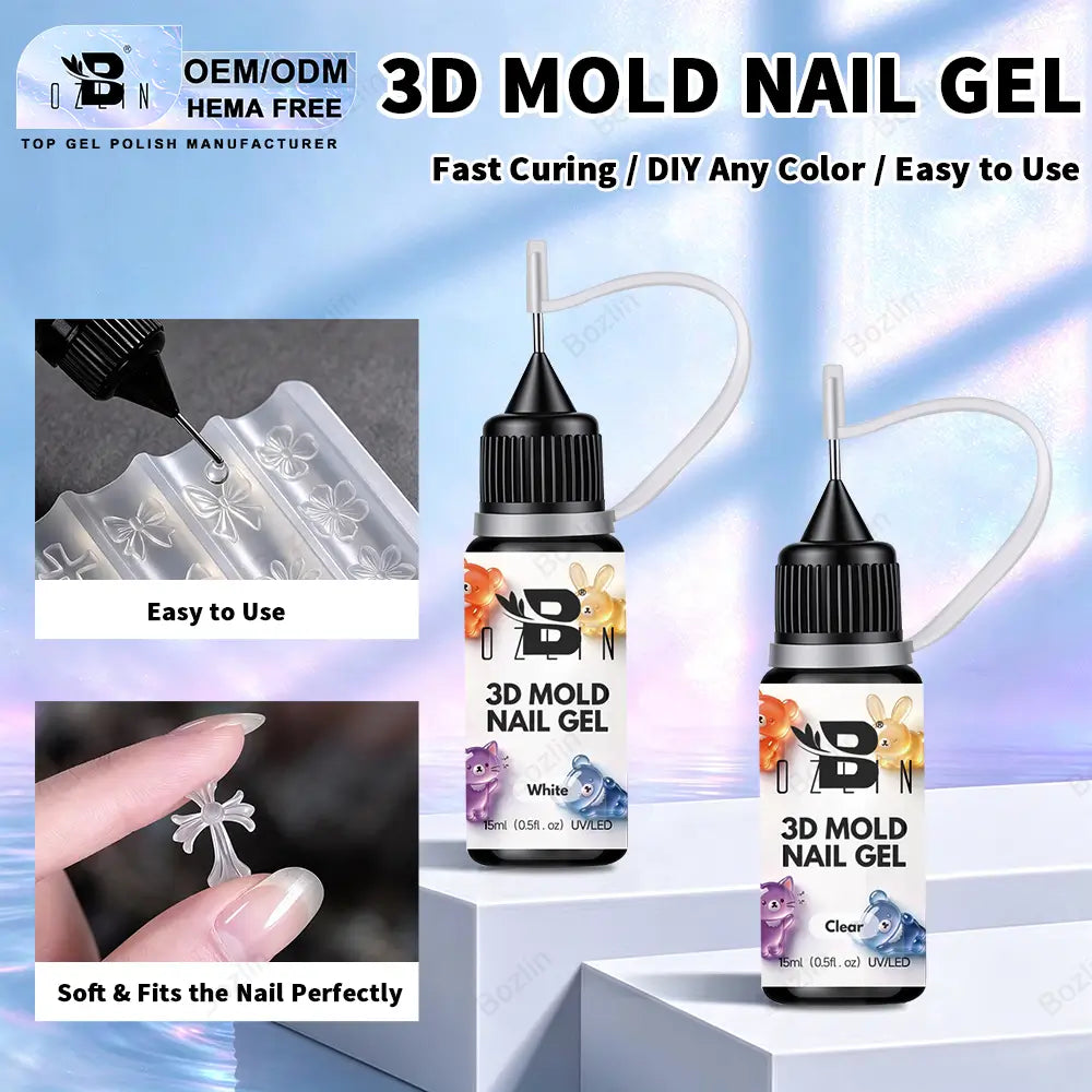 3d mold nail gel picture