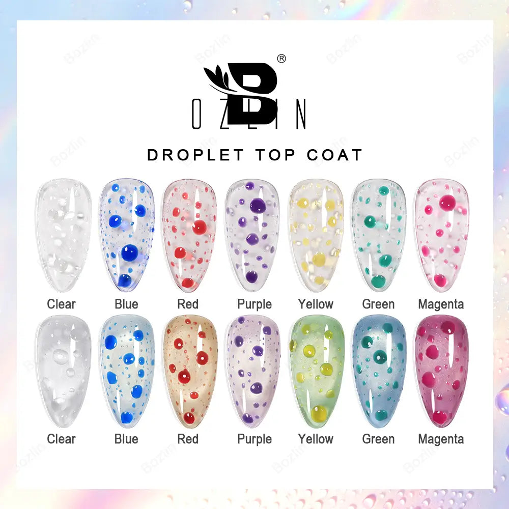 3d water drop gel top coat