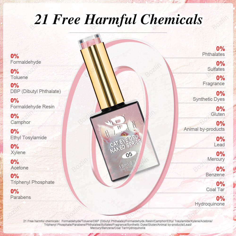HEMA Free Nude Magnetic Gel Polish