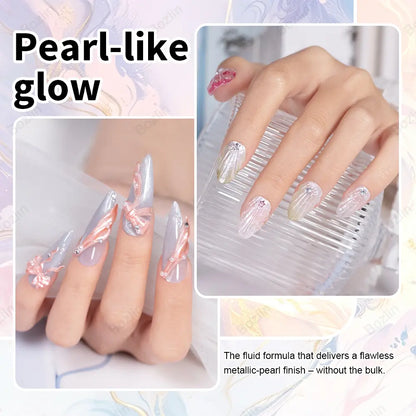 blooming ink nail art