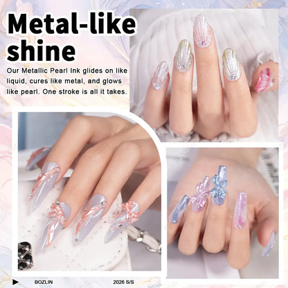 blooming ink nails