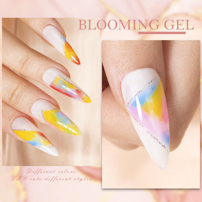 BOZLIN Nail Blooming Gel Polish 15ml Clear Uv Led Blossom Nail Gel Polish