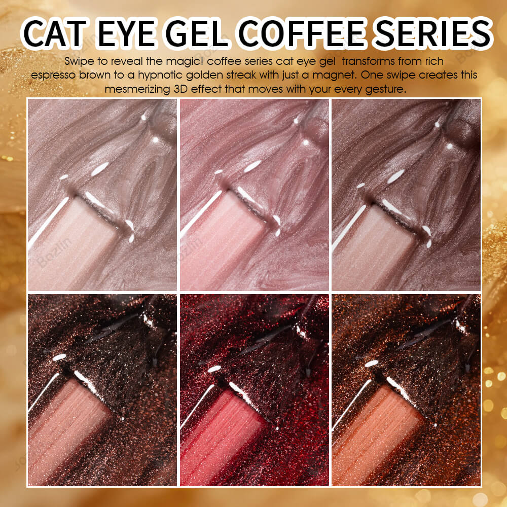 brown cat eye gel polish