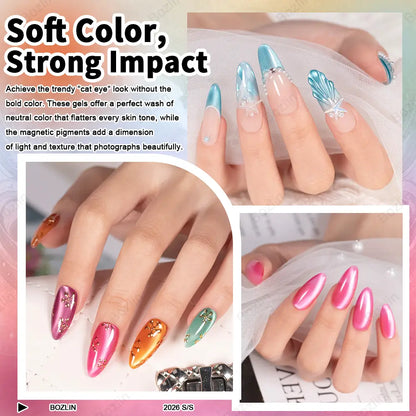 cat eye gel nails