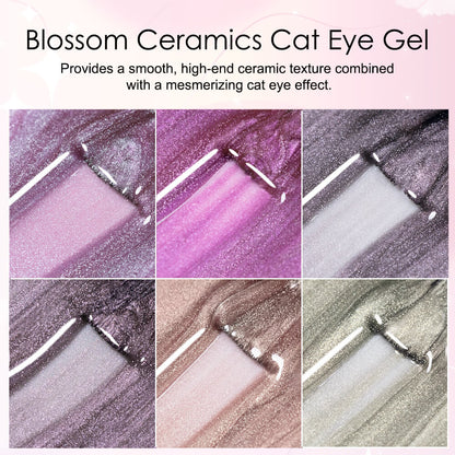 BOZLIN Cat Eye Gel Polish Custom Spring Ceramics Cat Eye Magnetic Uv Gel Nail Polish