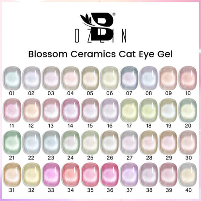 BOZLIN Cat Eye Gel Polish Custom Spring Ceramics Cat Eye Magnetic Uv Gel Nail Polish