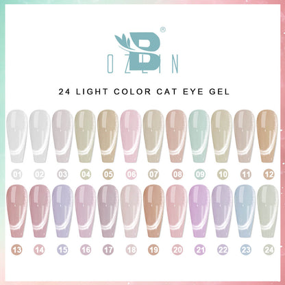 BOZLIN Cat Eye Gel Nail Polish Spring Summer Style Magnetic Cateye Uv Led Gel Polish 15ml