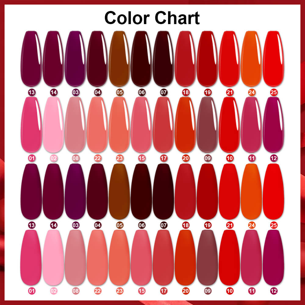 BOZLIN Color Gel Polish Factory Custom Lipstick Series Uv Led Gel Nail Polish