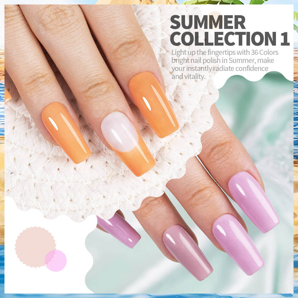 BOZLIN Gel Polish Collection Summer Series Soak Off Uv Led Gel Nail Polish