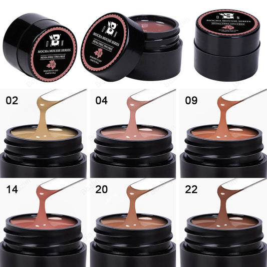 coloured hard gel