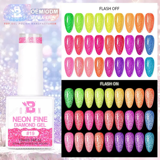 disco glitter gel polish