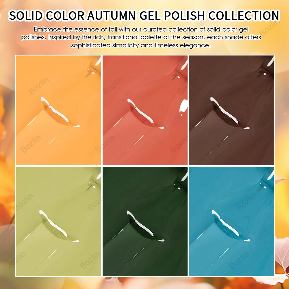 fall gel nail colors
