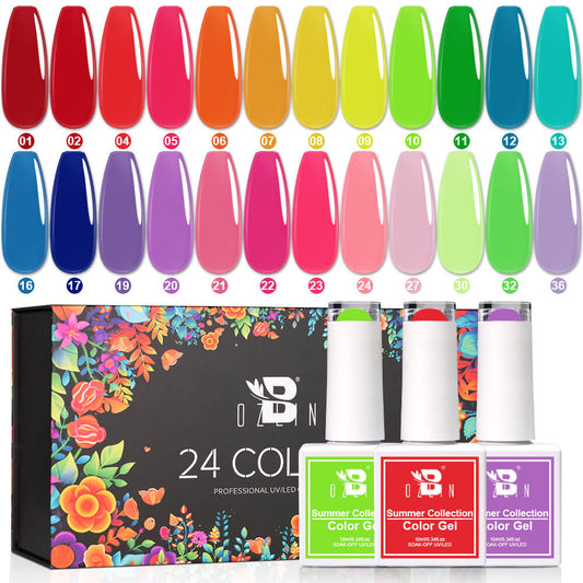 BOZLIN Gel Polish Collection Summer Series Soak Off Uv Led Gel Nail Polish