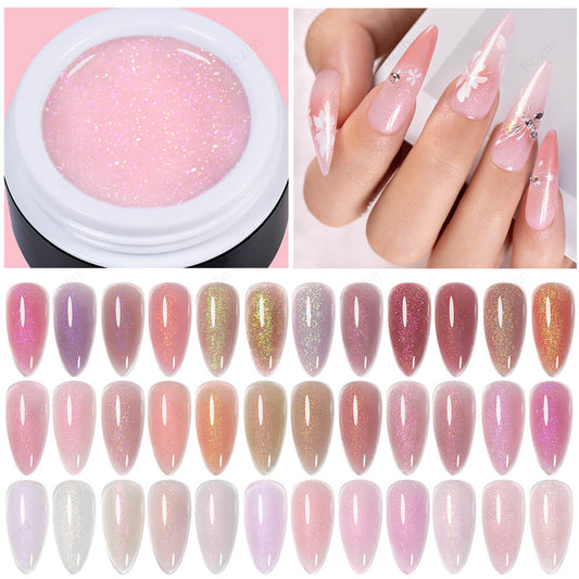 glitter builder gel