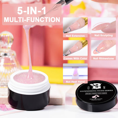 glitter extension gel