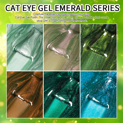 green cat eye gel polish