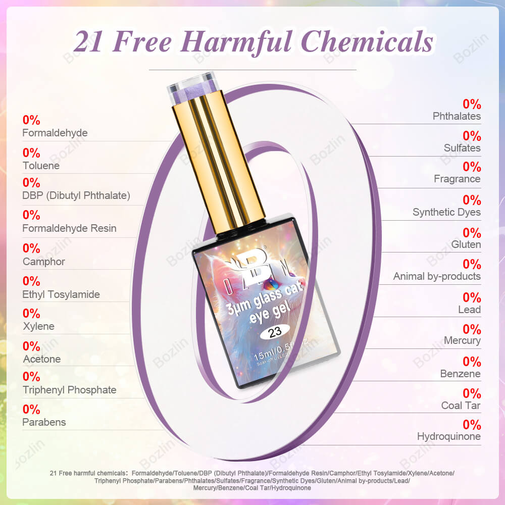 hema free glass cat eye gel