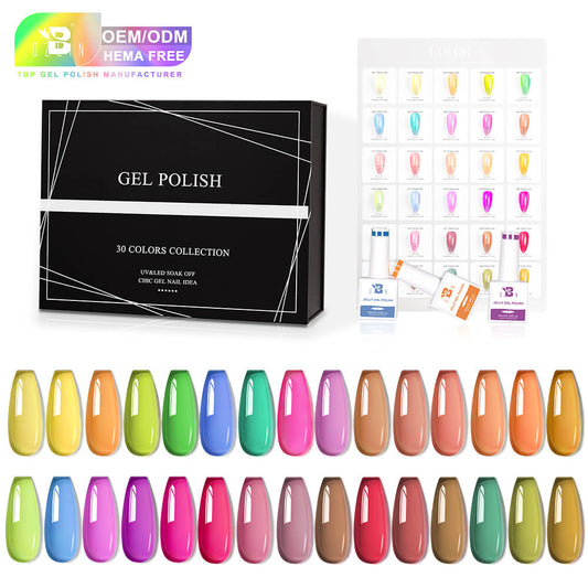 BOZLIN Jelly Gel Polish Hema Free Crystal Glass Translucent Uv Gel Nail Polish