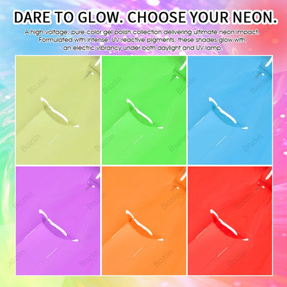 neon color gel polish