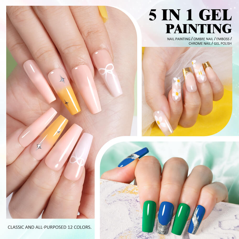 painting gel nail art