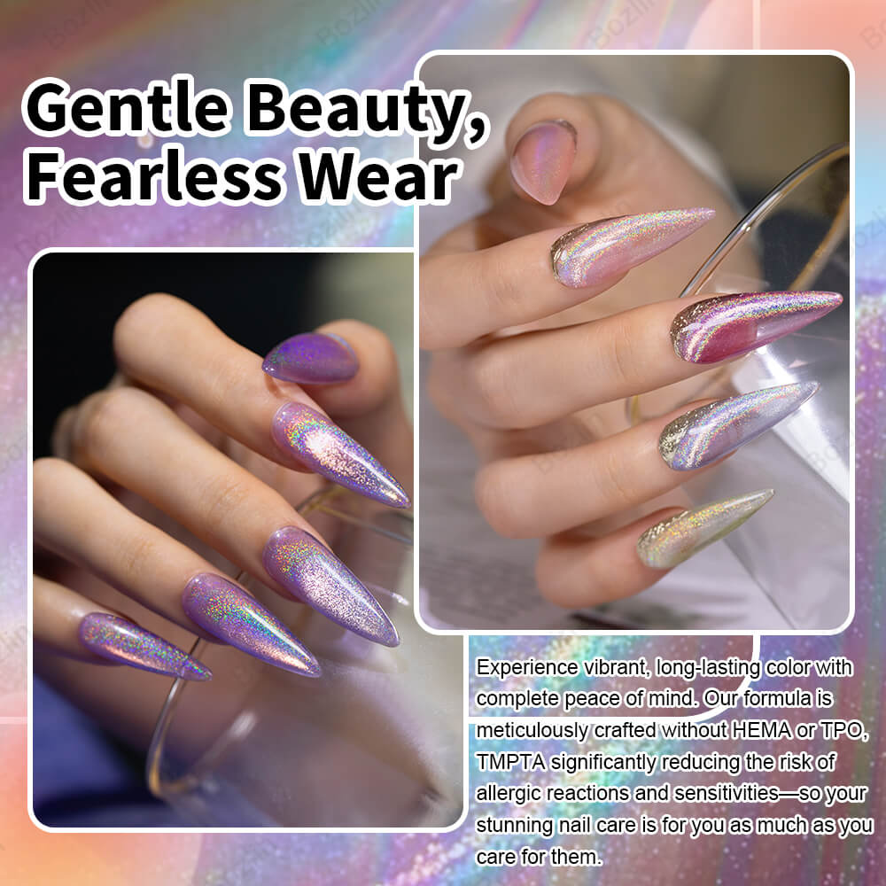 rainbow cat eye gel
