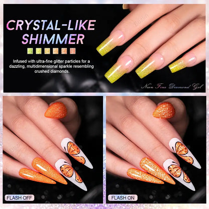 reflective glitter gel polish
