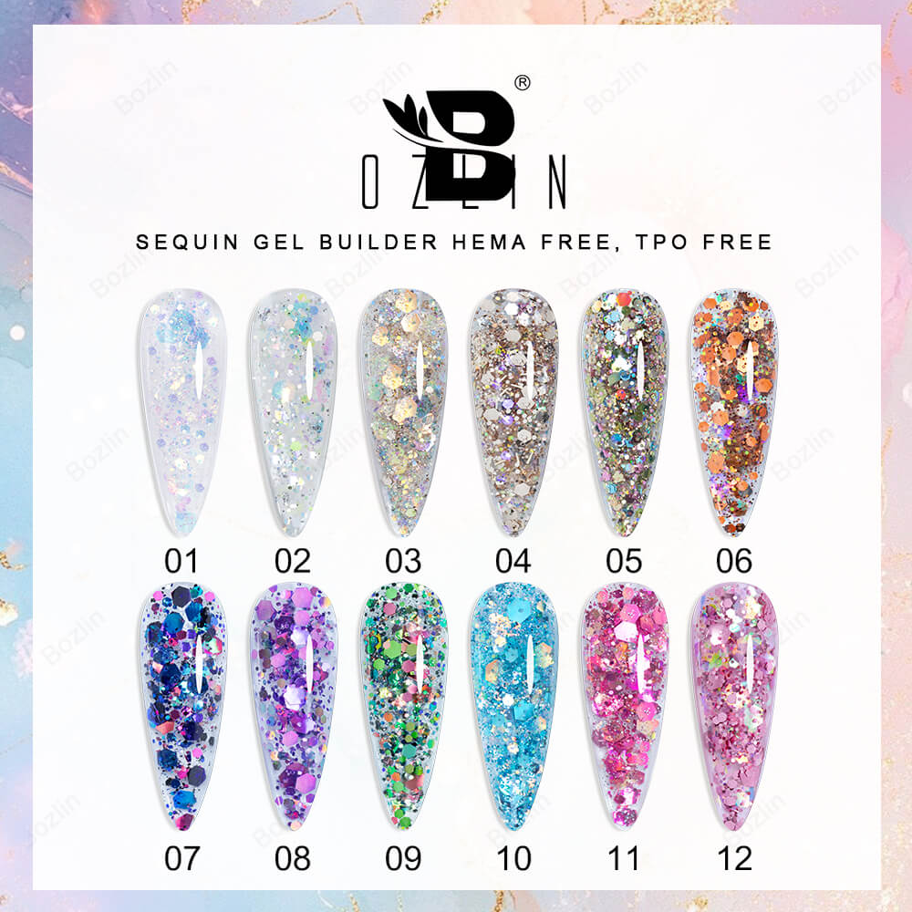 sequin builder gel