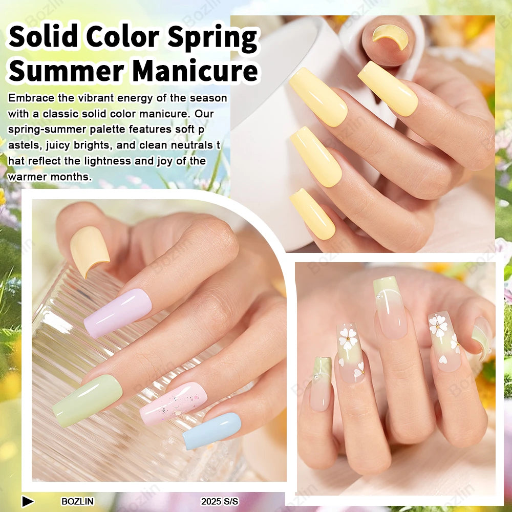 spring color gel polish