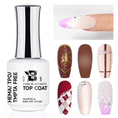 velvet matte gel top coat