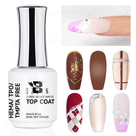 velvet matte gel top coat