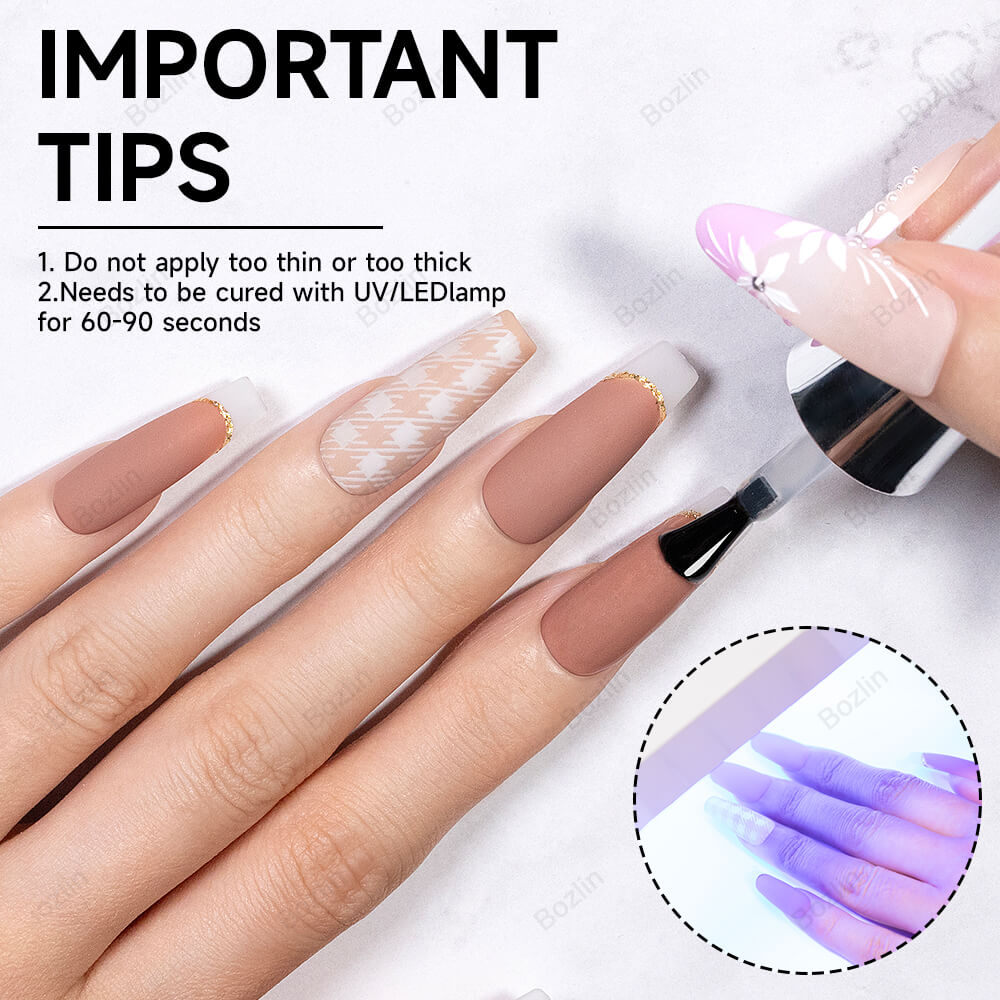 velvet matte top coat gel